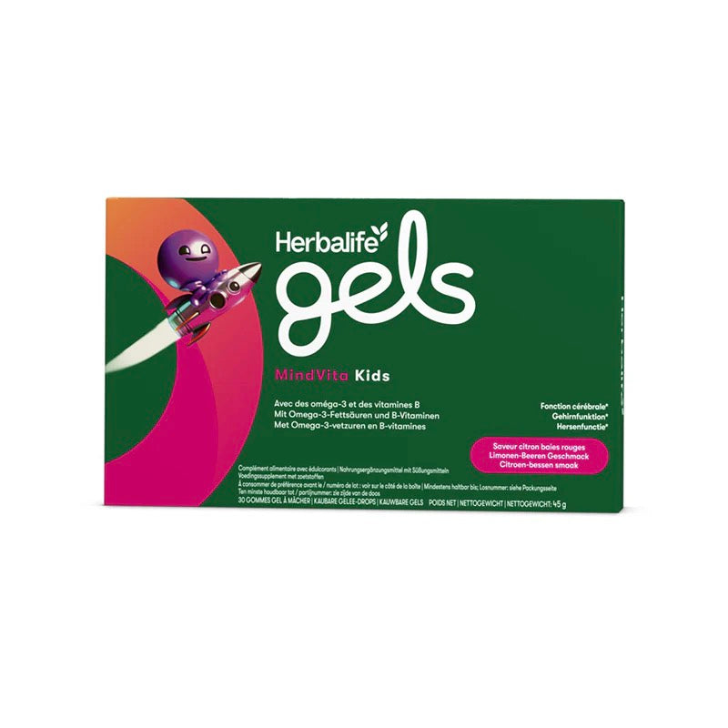 Gels MindVita Kids Limone-Beere 30 kaubare Gelee-Drops